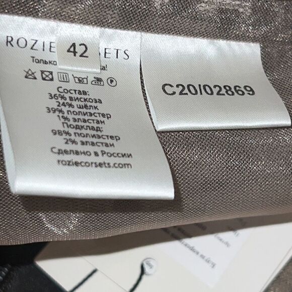 NWT ROZIE CORSETS Strapless Velvet Polka Dot Corset Size 42/ US Large - Picture 12 of 16